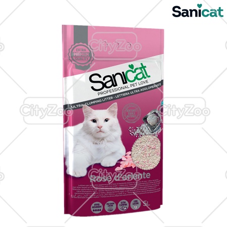 SANICAT BENTONITE - CÁT VỆ SINH HƯƠNG HOA HỒNG