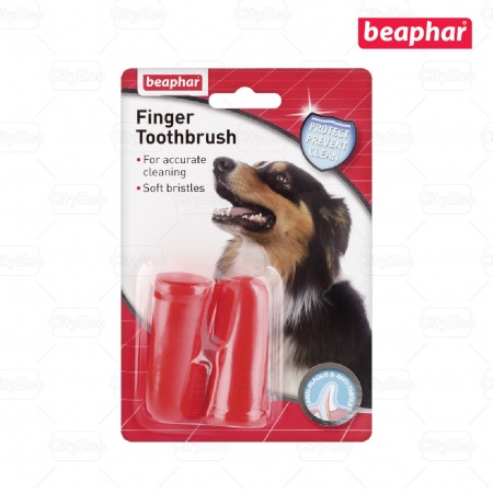 BEAPHAR FINGER TOOTHBRUSH DOG/CAT - BÀN CHẢI ĐÁNH RĂNG ĐEO NGÓN TAY