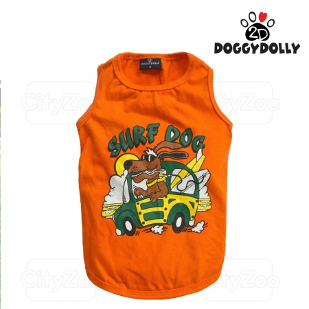 DOGGYDOLLY T-Shirt - Áo thun ngắn tay Surf Dog cam