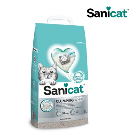 SANICAT BENTONITE - CÁT VỆ SINH HẠT TRẮNG 8 L