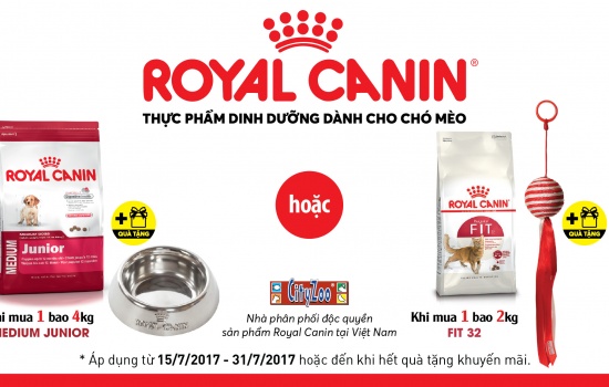 ROYAL CANIN: KHUYẾN MÃI THÁNG 7