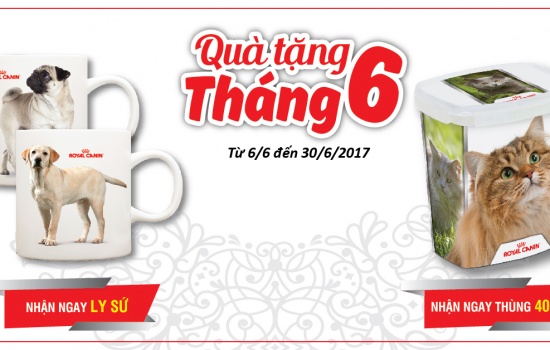 ROYAL CANIN: KHUYẾN MÃI THÁNG 6